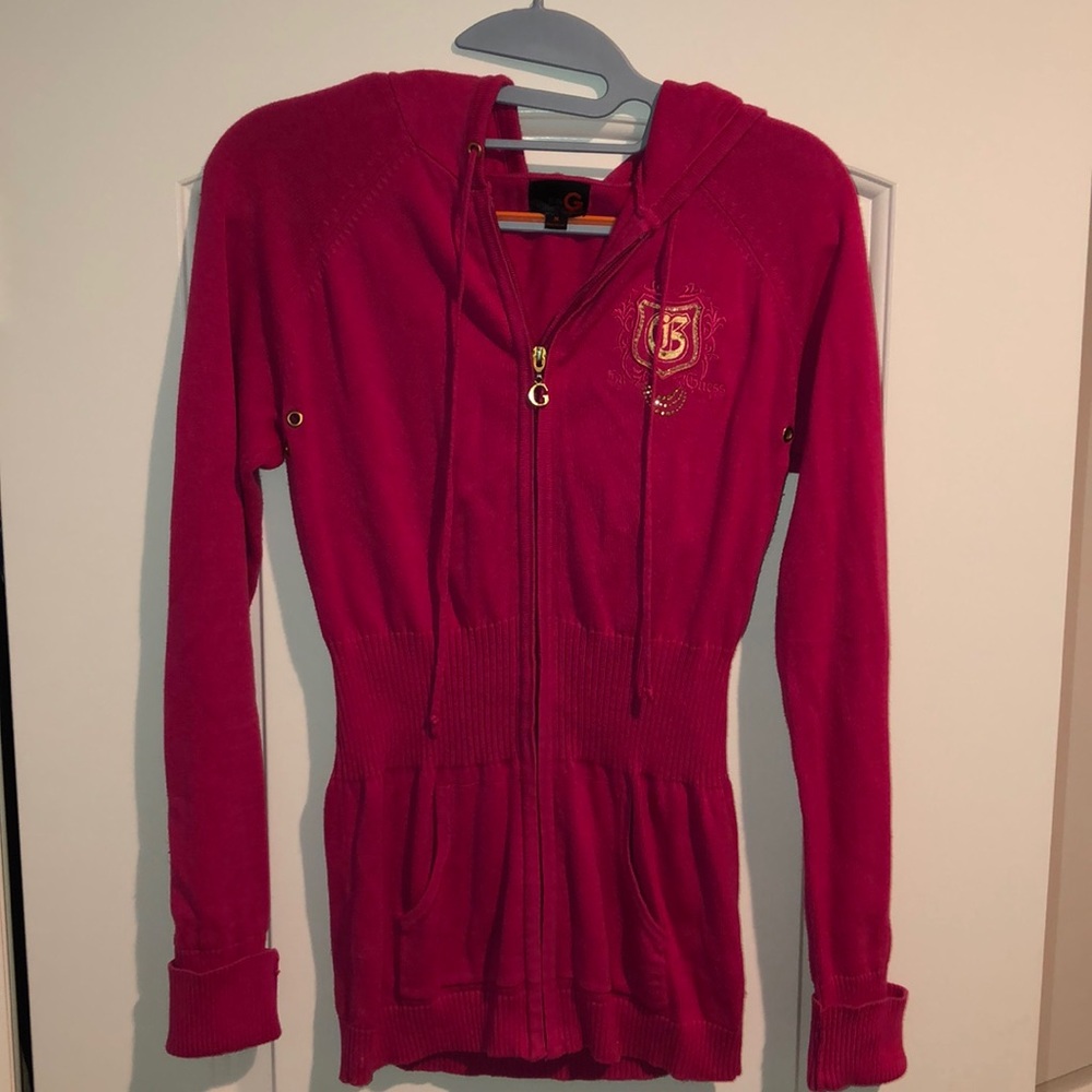 G by Guess Pink Hooded Sweater